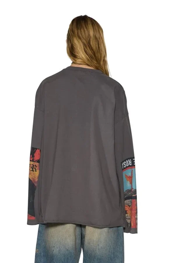 ALTAR LS BOYFRIEND TEE - CHARCOAL - Image 3