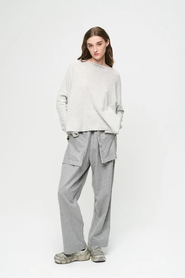 ARENA KNITTED TOP - CLOUDY GRAY - Image 2