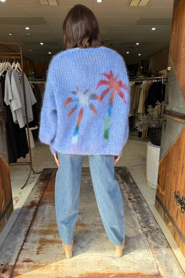 CARDIGAN SHORT - JEANS BLUE - Image 2