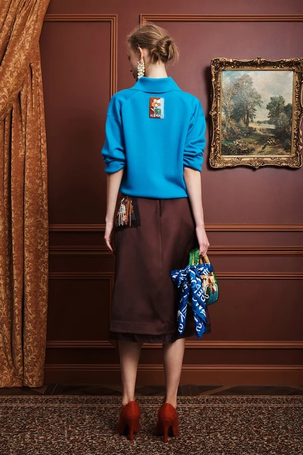 CLAUDIA AZURE KNIT POLO - Image 3