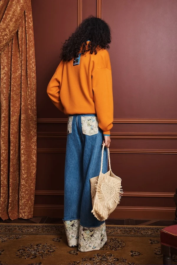 CLAUDIA TANGERINE KNIT POLO - Image 3