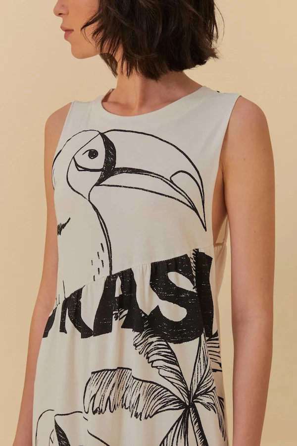 COME TO BRASIL PATCH DRESS - Image 4