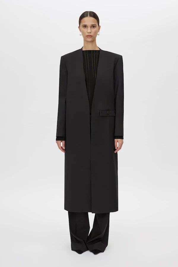 CORINTHIAN COAT - BLACK - Image 3