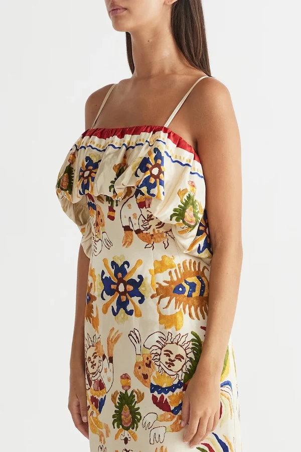 DANCER FRILL NECKLINE GOWN - Image 5