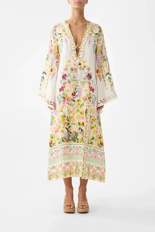 DEEP V NECK HARDWARE KAFTAN