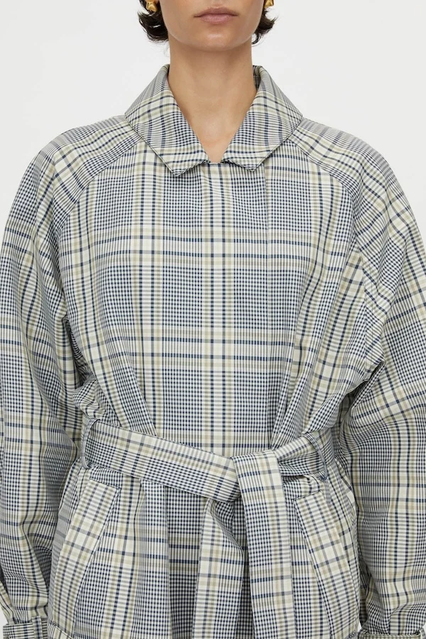 DELTA PLAID TRENCH - Image 3