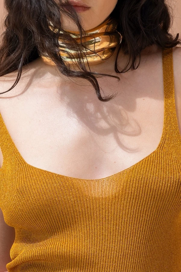 GOLD KNITTED TOP - Image 3
