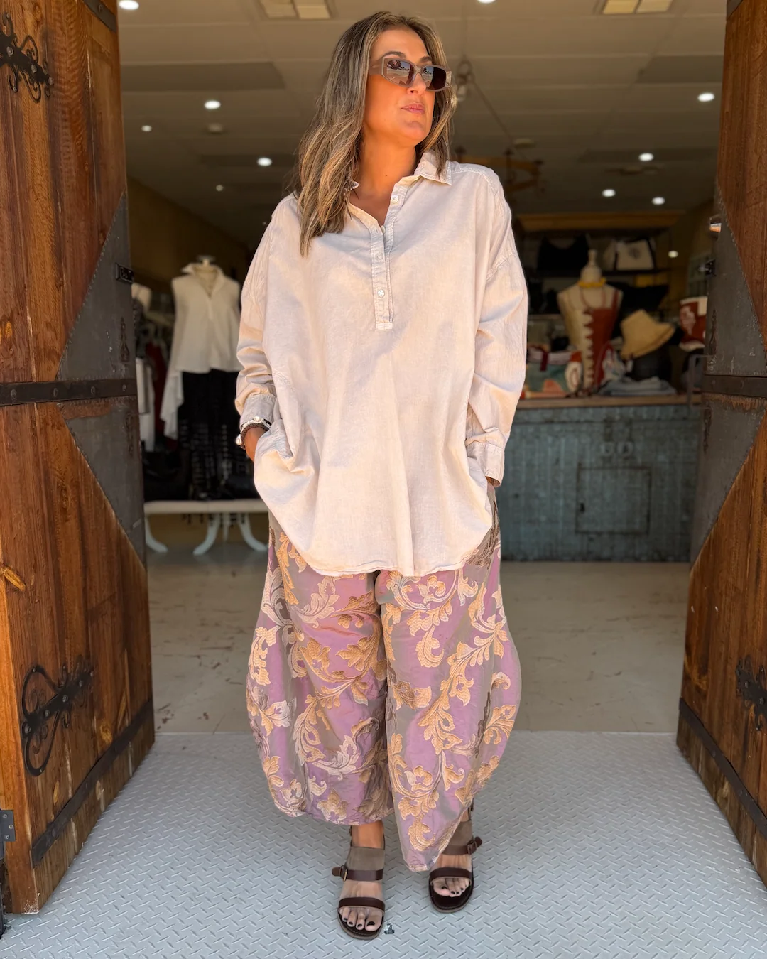 HENLEY SHIRT - OAT - Image 2