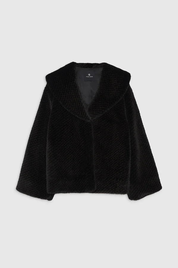 HILARY JACKET - BLACK AND BROWN - Image 4