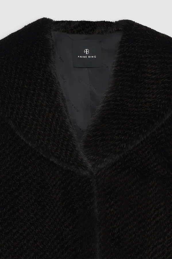 HILARY JACKET - BLACK AND BROWN - Image 5
