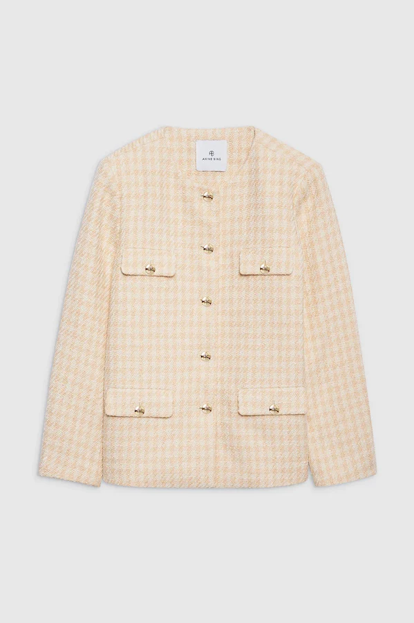 JANET JACKET - CREAM AND PEACH - Image 3