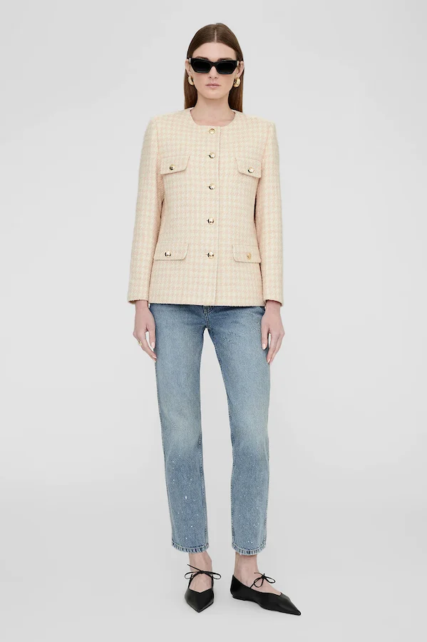 JANET JACKET - CREAM AND PEACH - Image 5