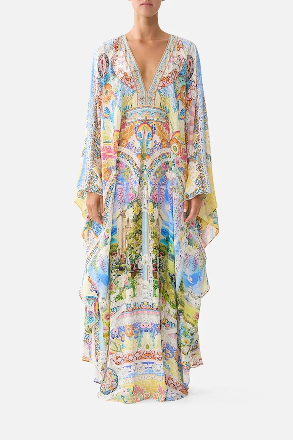 LONG KAFTAN WITH WAIST DETAIL