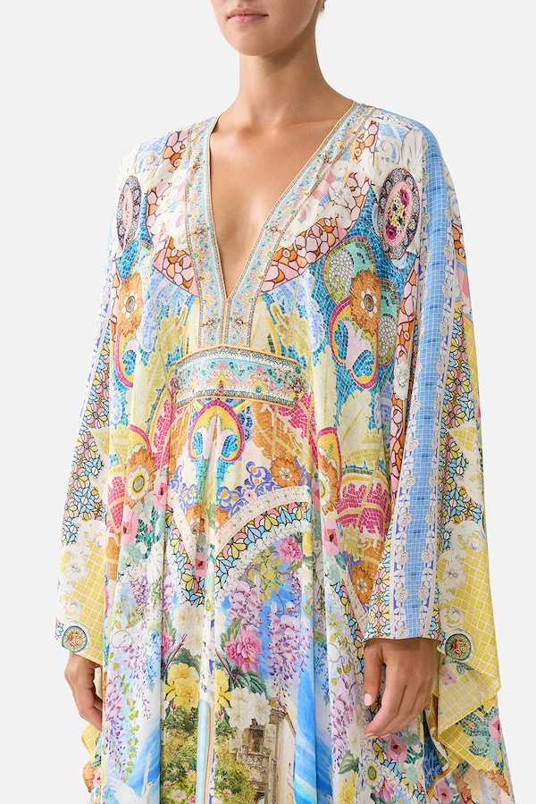 LONG KAFTAN WITH WAIST DETAIL - Image 4