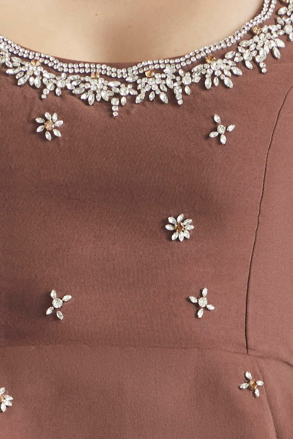 LOVE STRUCK CRYSTAL BUBBLE HEM BODICE TOP - Image 3