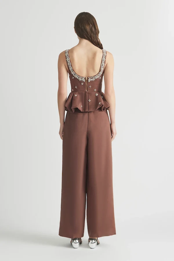 LOVE STRUCK CRYSTAL BUBBLE HEM BODICE TOP - Image 4