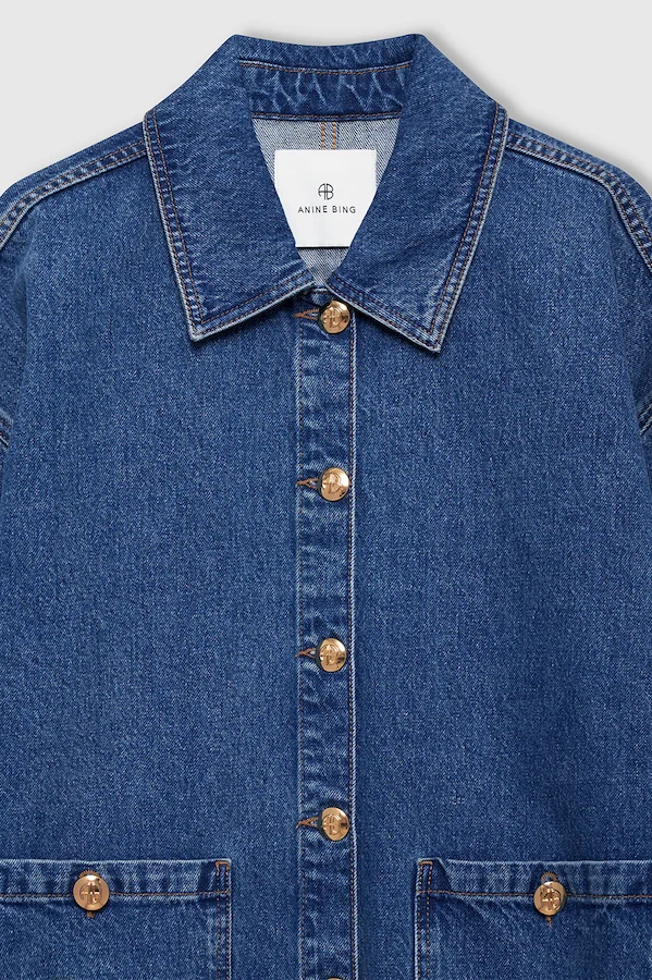 LUCA JACKET - CLEAN INDIGO DENIM - Image 4
