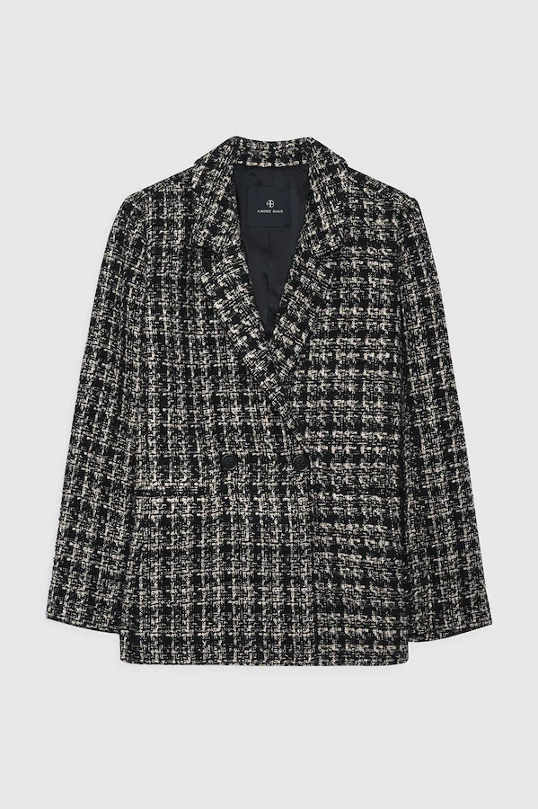 MADELEINE BLAZER - TAN AND BLACK TWEED - Image 3