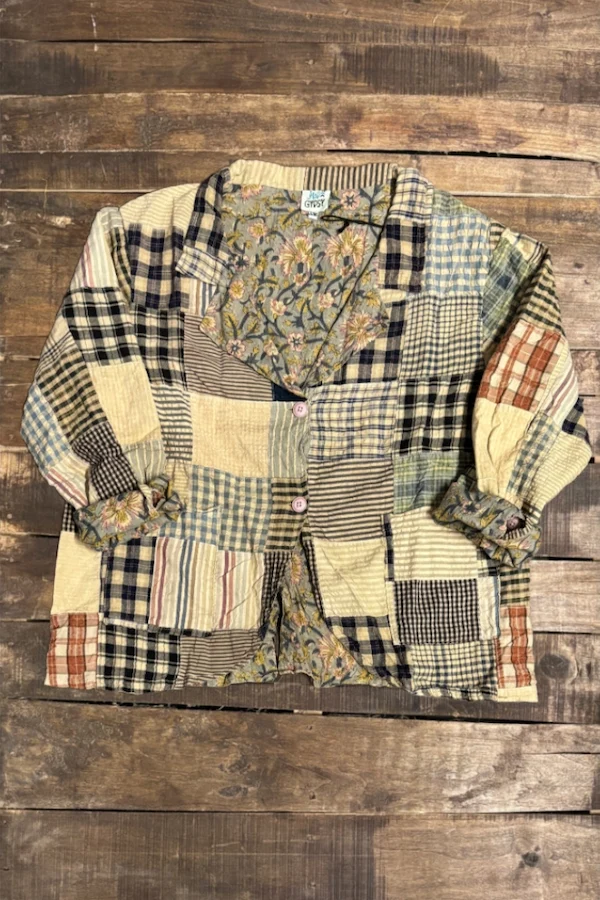 MIDNIGHT WALKS JACKET - PLAID PATCH - Image 3