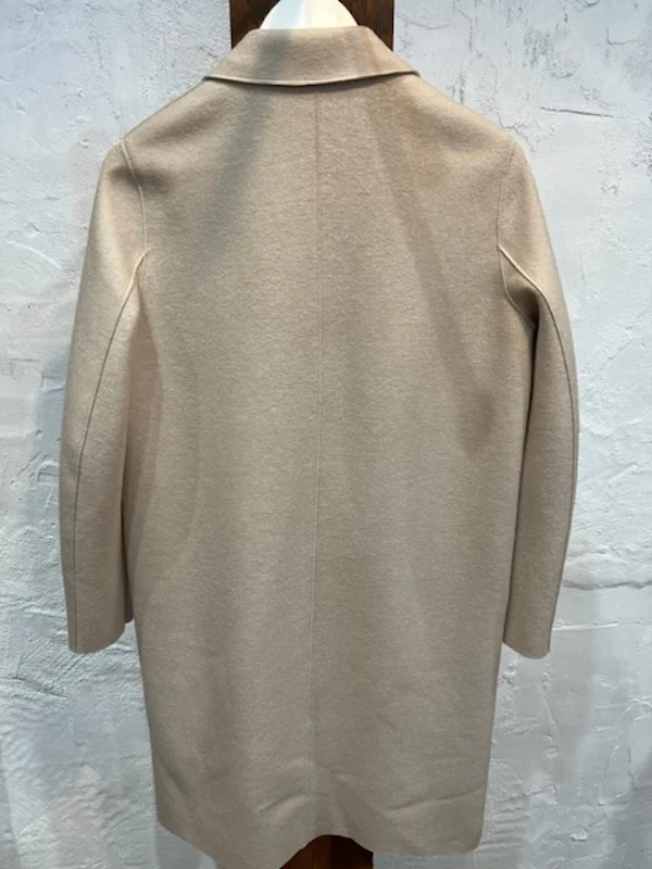 OVERCOAT PRESSED WOOL - CREAM - Image 4
