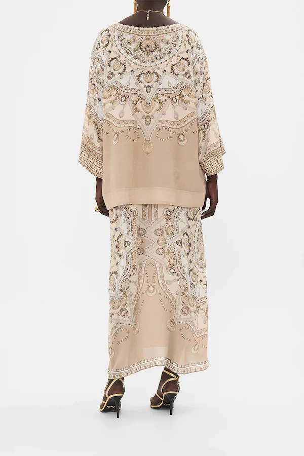 OVERLAY KAFTAN WITH SPLIT FRONT - Image 2