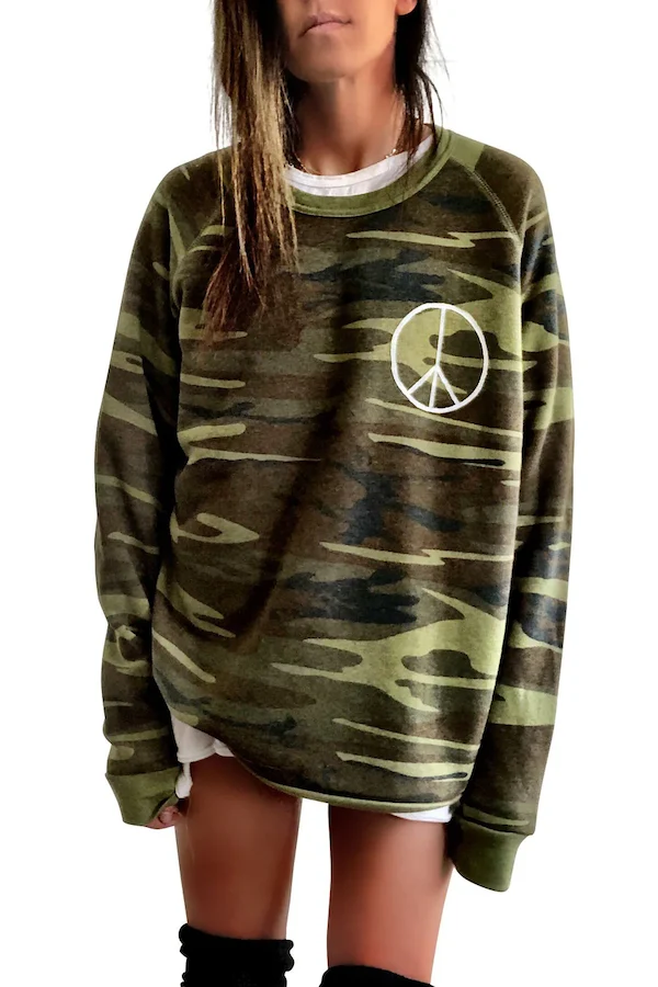 PLAYTIME CAMO SWEATSHIRT