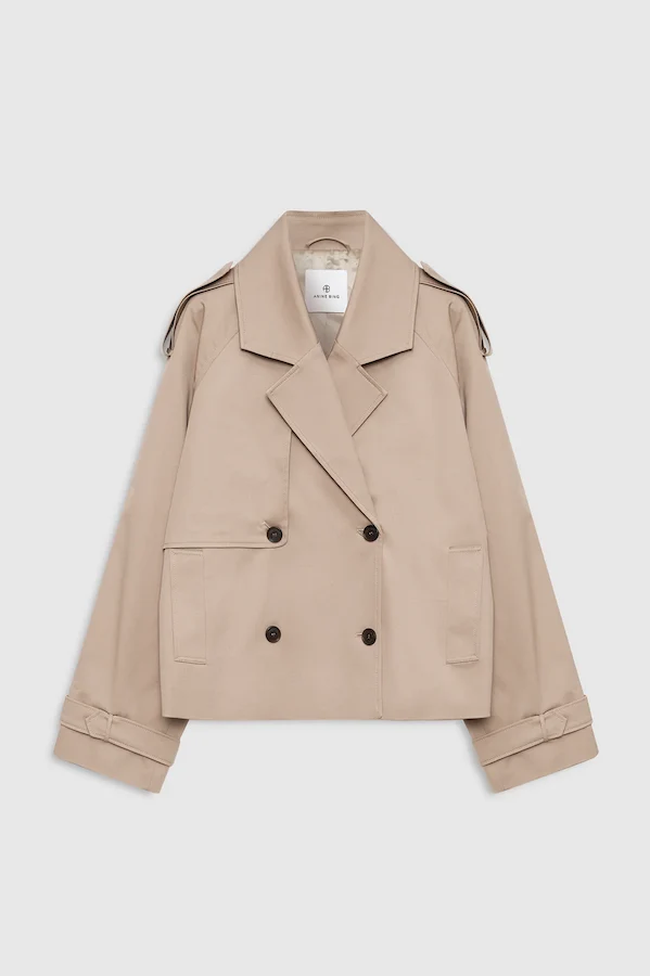 RICKIE CROPPED TRENCH - BEIGE - Image 3
