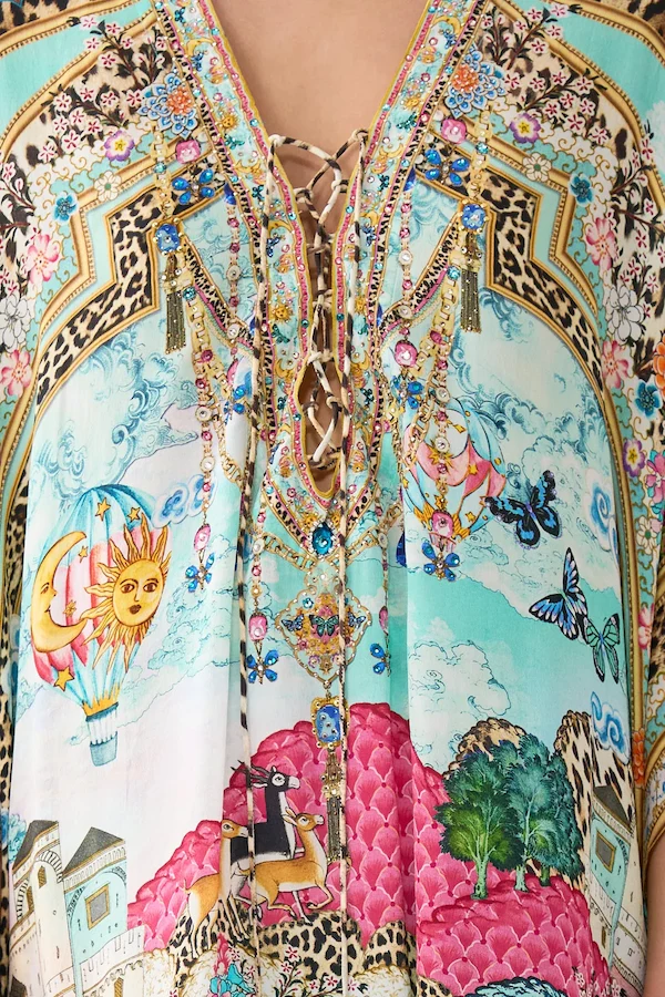 SHORT LACE UP KAFTAN - Image 4