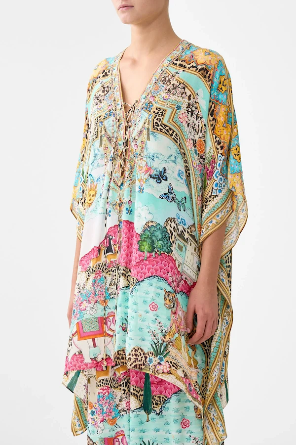 SHORT LACE UP KAFTAN - Image 5