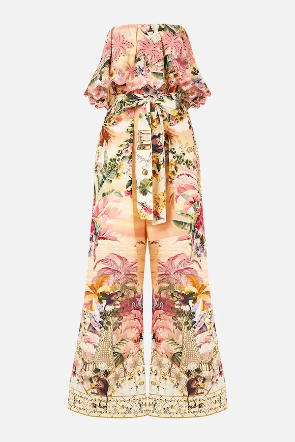 STRAPLESS JUMPSUIT WITH FRILL - Image 3