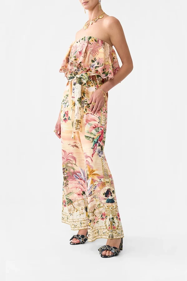 STRAPLESS JUMPSUIT WITH FRILL - Image 4